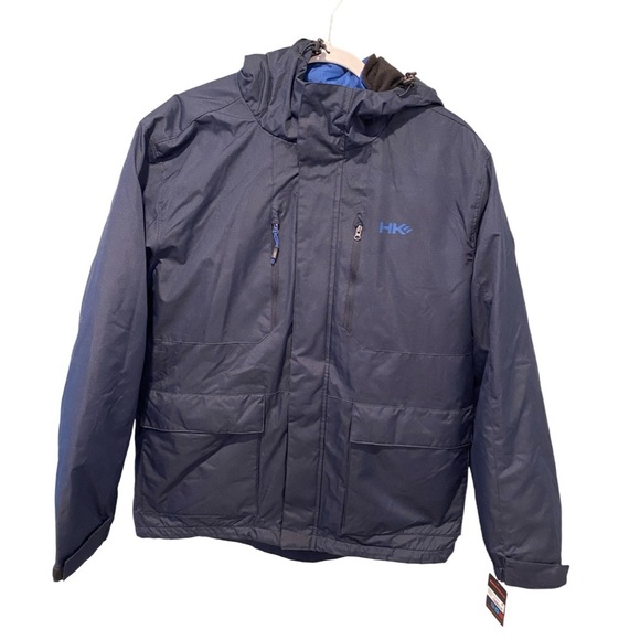 Hawke & Co 3 in 1 Systems Jacket Pro Series Insulated Jacket Navy NWT Size M - Picture 1 of 11